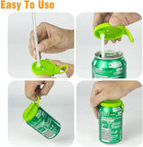Soda Can Lid with Reusable Silicone Straw
