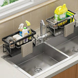 Stainless Steel Sink Caddy Organizer with Drip Tray