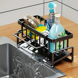 Stainless Steel Sink Caddy Organizer with Drip Tray