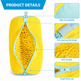 Product details: breathable mesh, anti-opening zip and soft chenille lining
